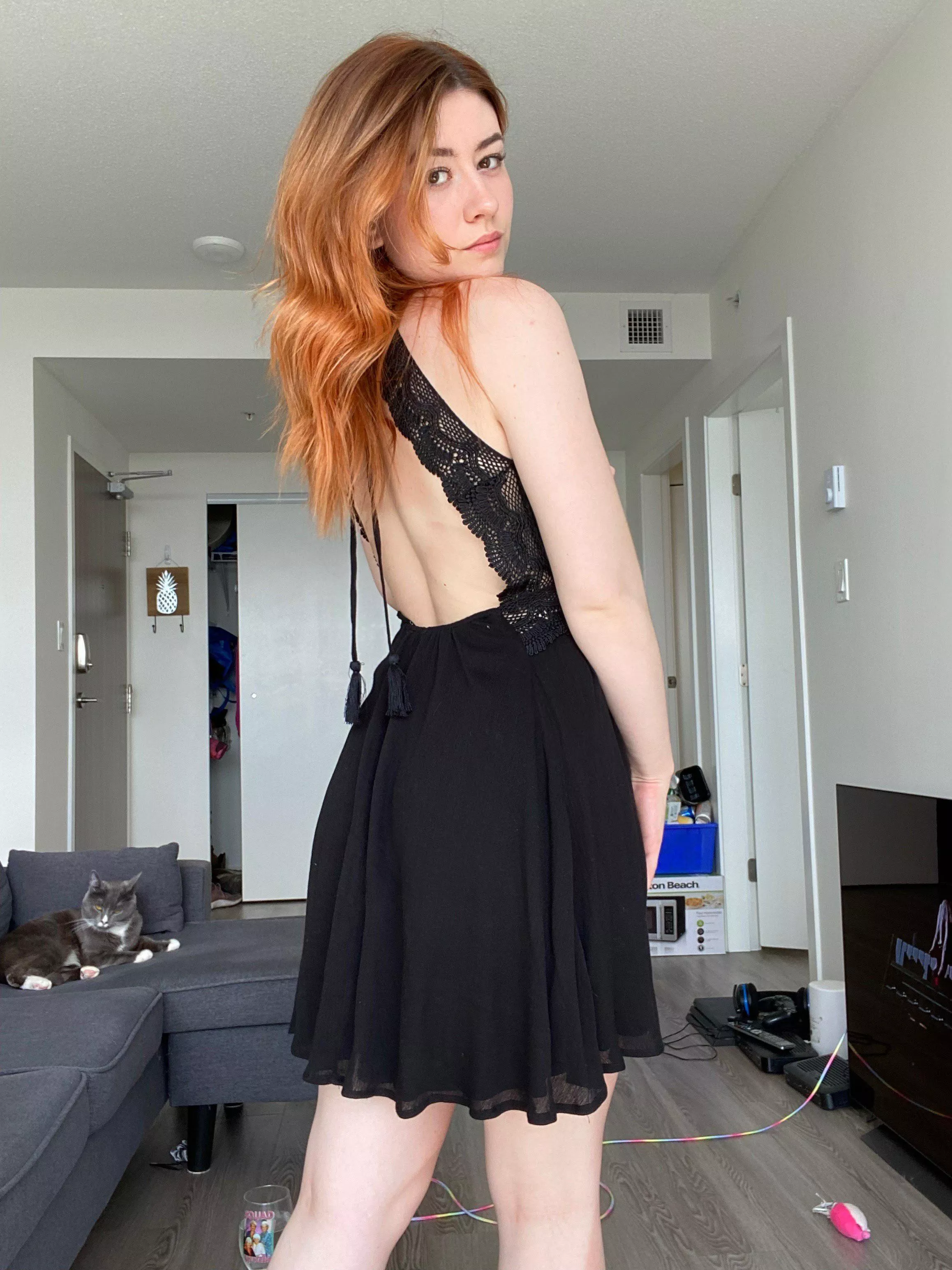 Can you guess if my panties match my sundress today..