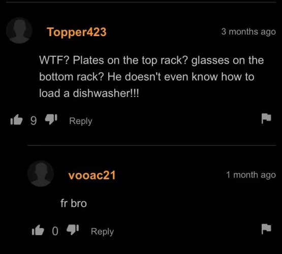 damn dishes