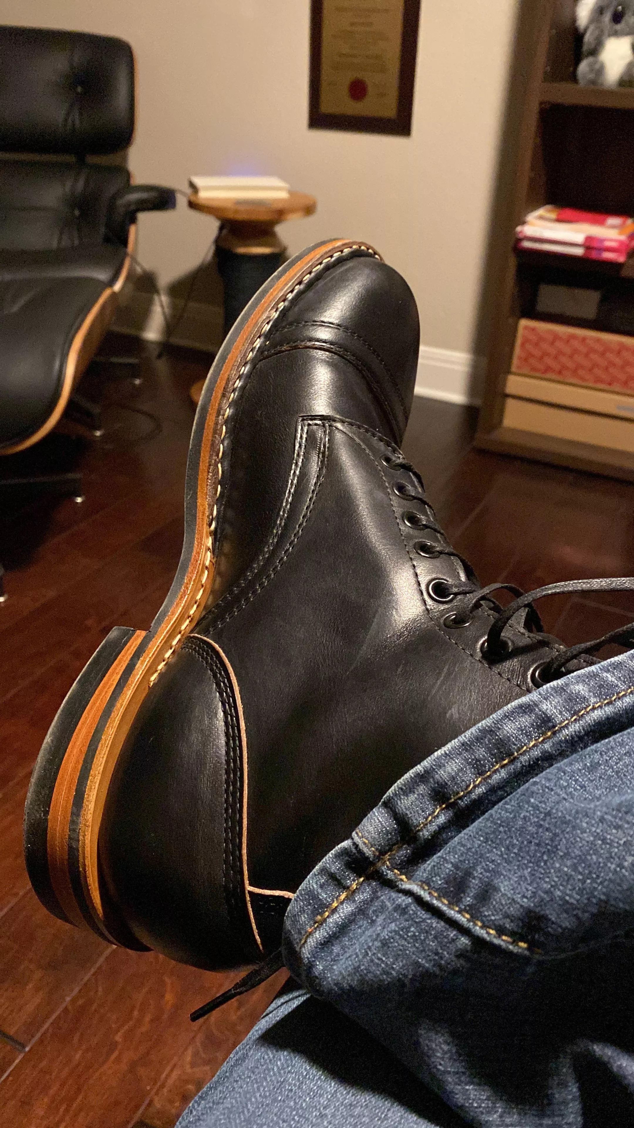 Decided f it and wear my boots out. First break in is terrifying 😂