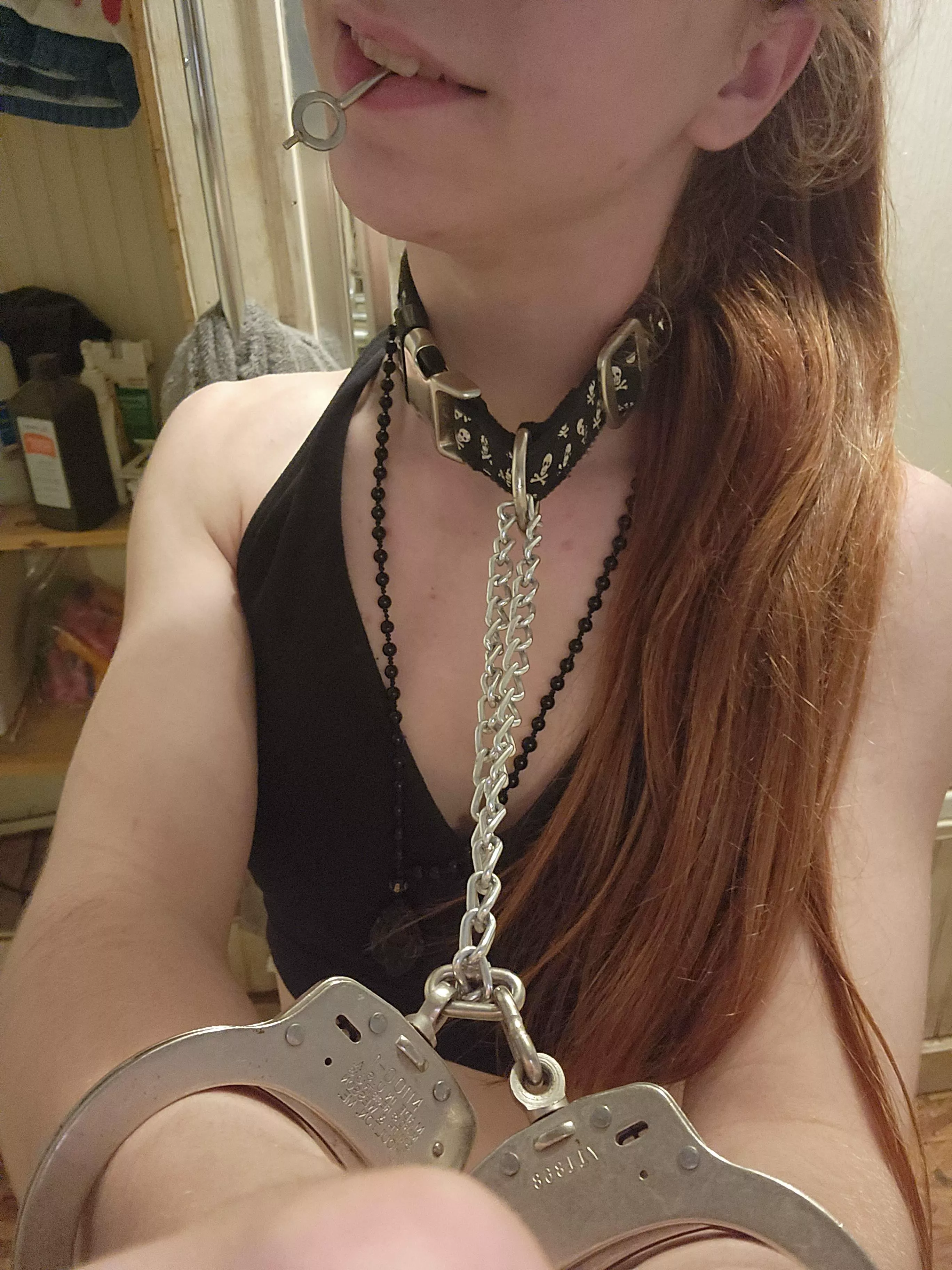 Do you dare to uncuff me? I might bite...
