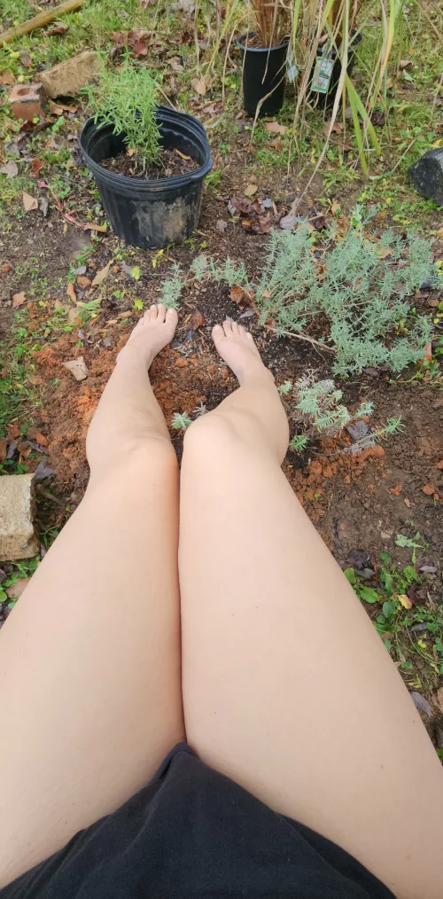 gardening after the rain is my favorite 😍🥰💦👣