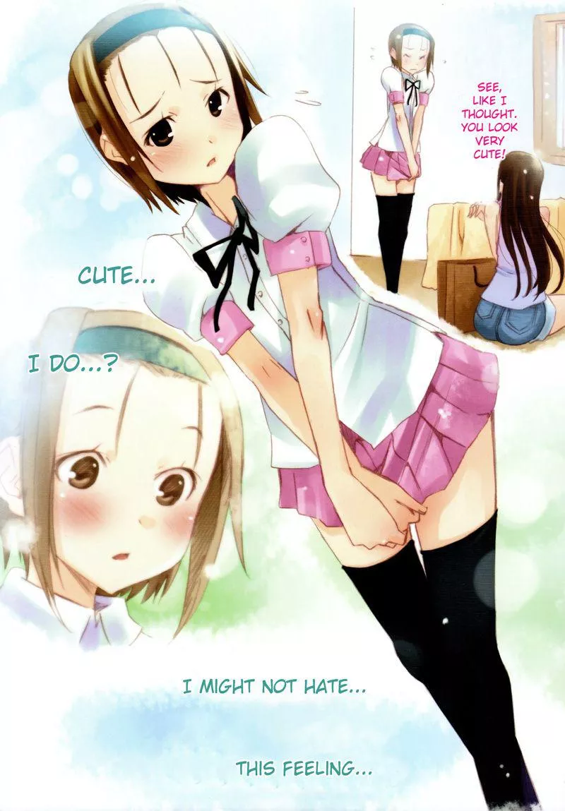 he is embarrassed, but that feeling...