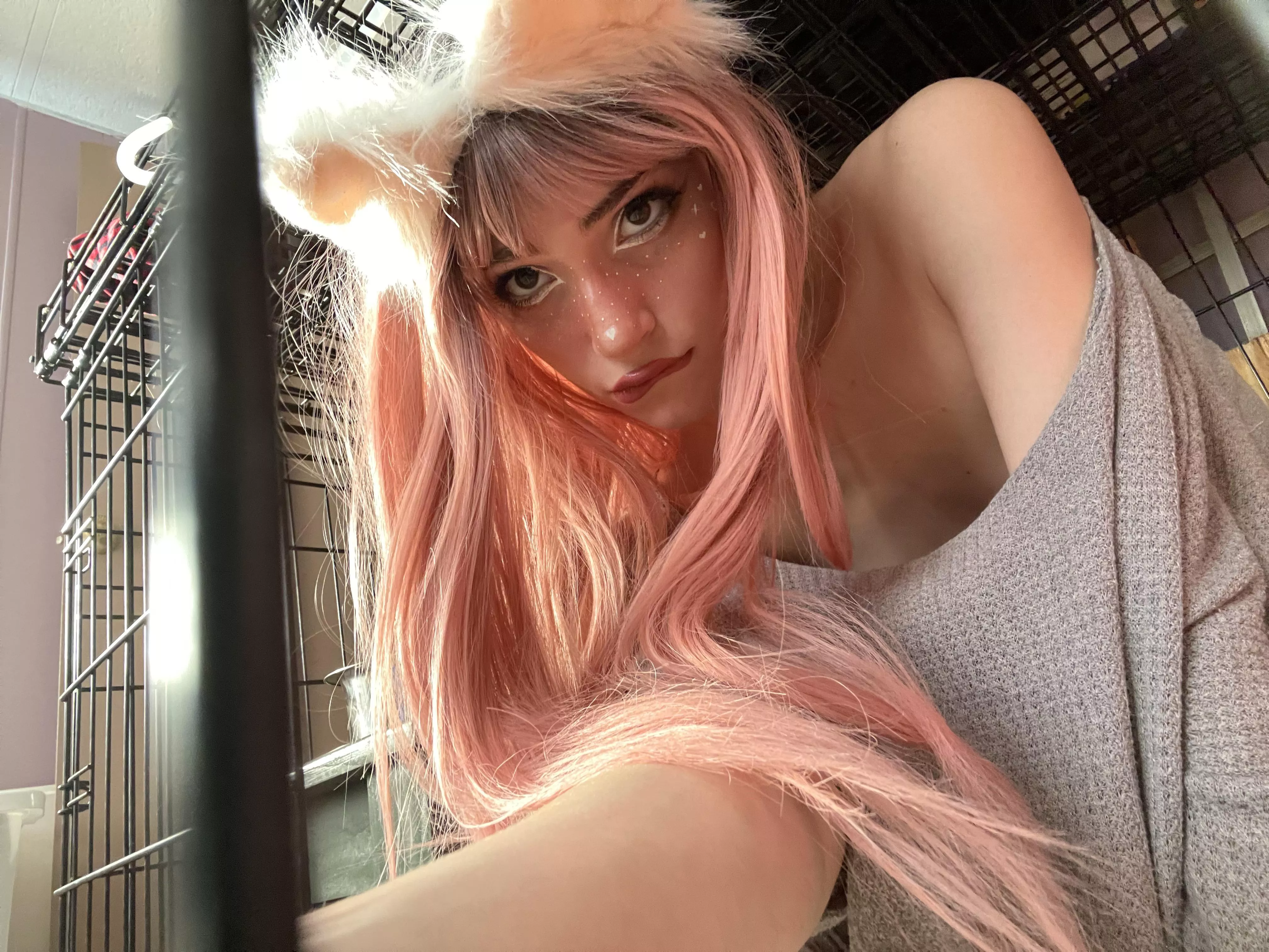 I promise I’ll be good, let me out? 🥺