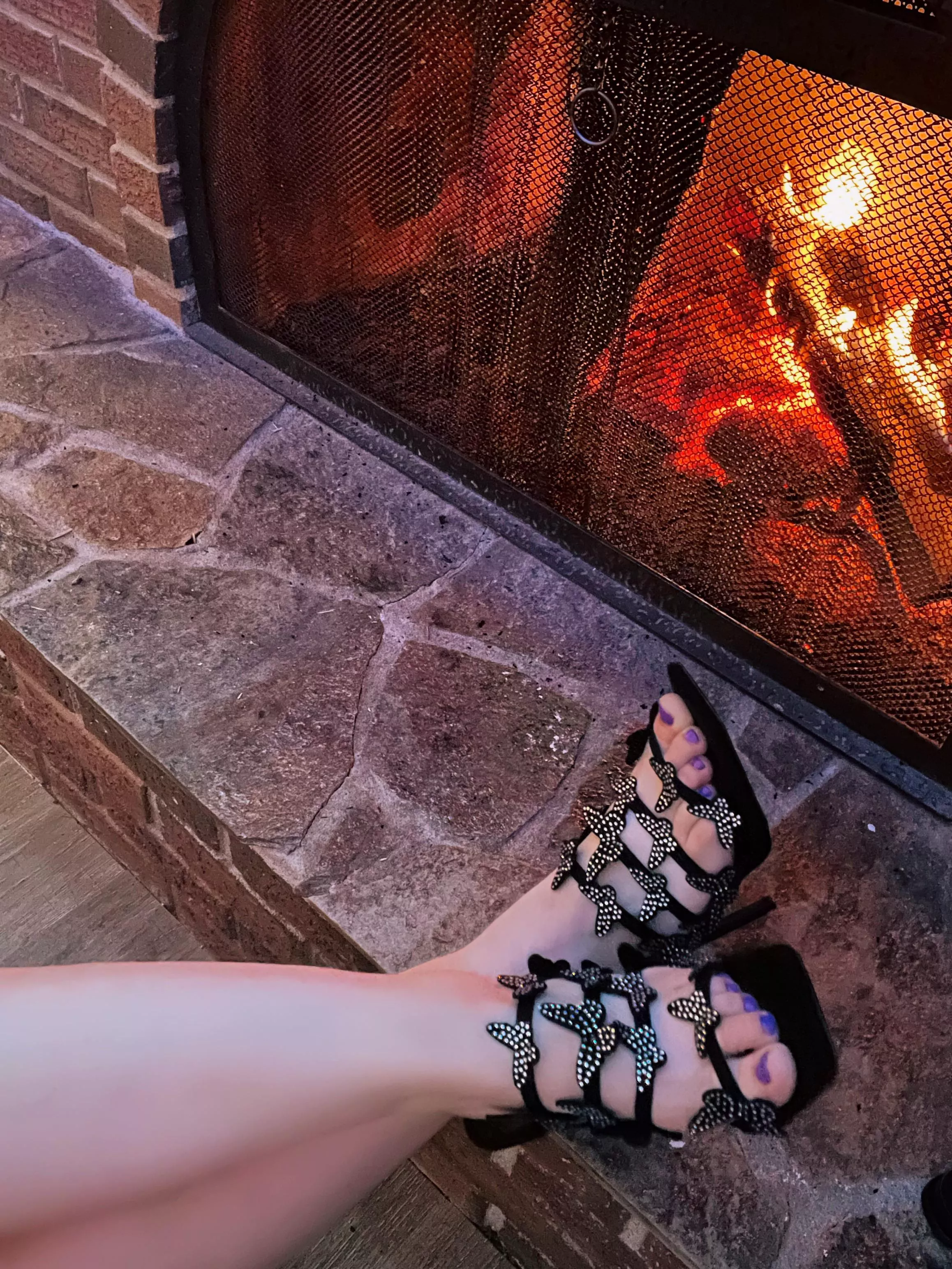 I’m in love with my new heels ❤️‍🔥 the butterflies 🦋 make me smile