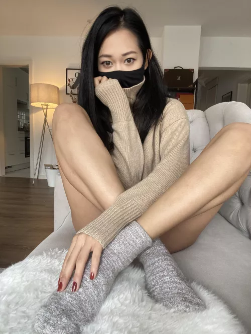I’m naked under this sweater. Do you want to see? 👀