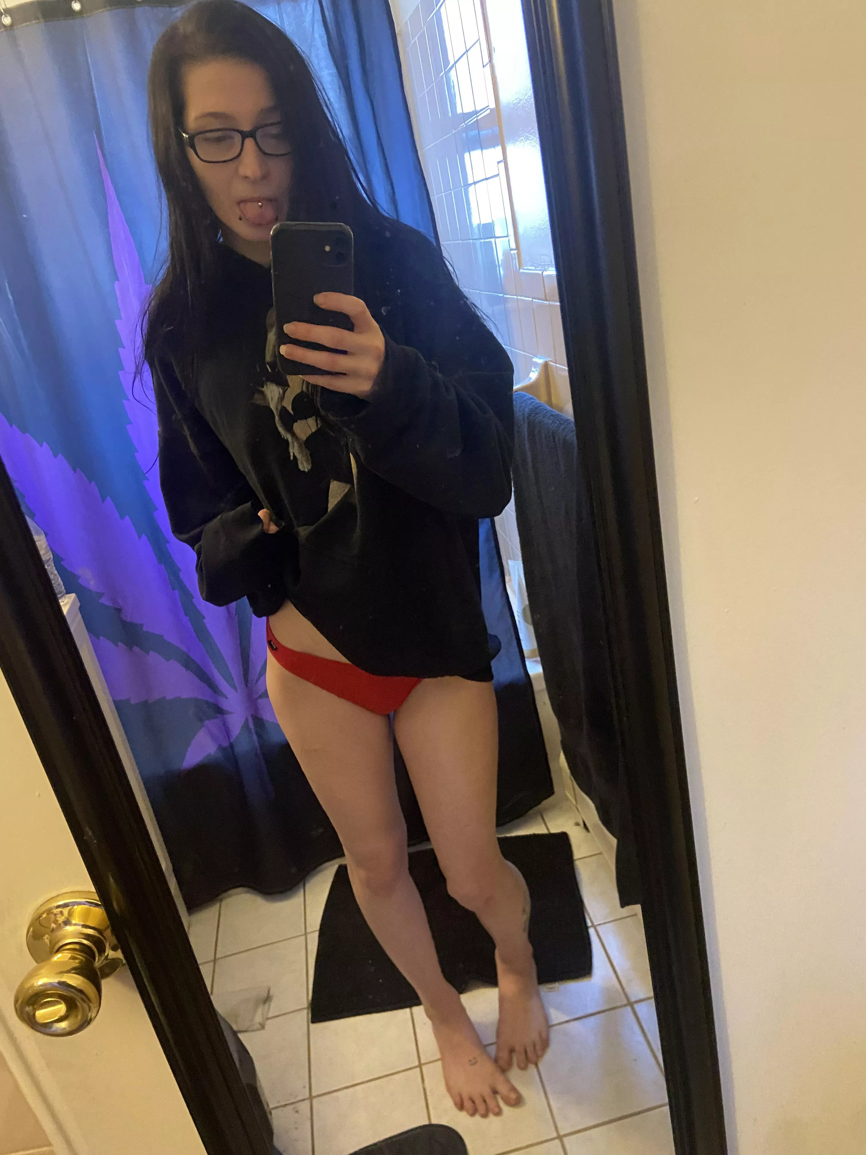 I’m not wearing anything under this hoodie 😈