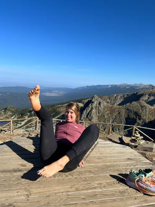 I’ve been thinking about you during my hike! 😉 look 🔥😈