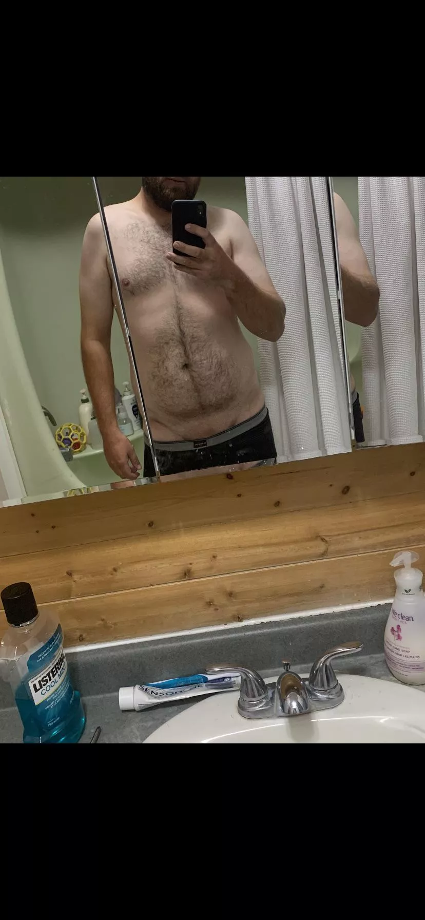 Kinda self conscious of my 33(m) dad bod is it ok? There is something big that goes along with it