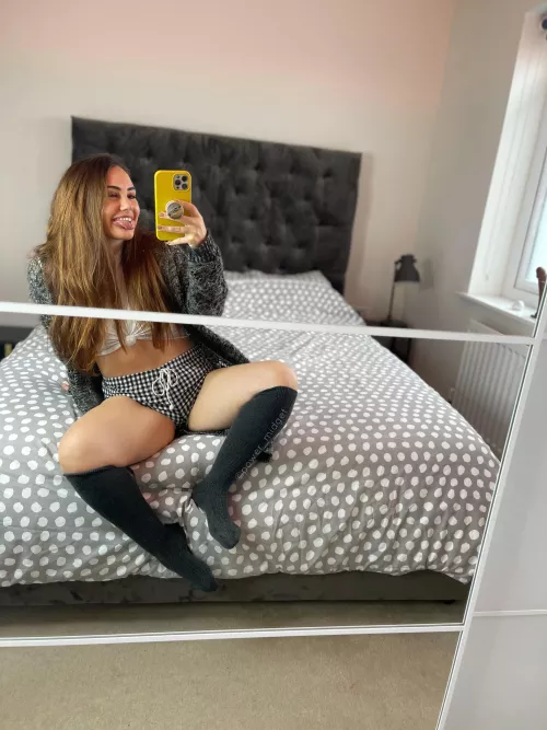 Knee high socks are cute af