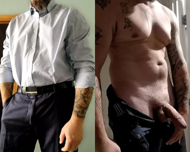 Parent/Teacher Interviews tonight. I wonder if anyone would guess what's under these clothes? (38)