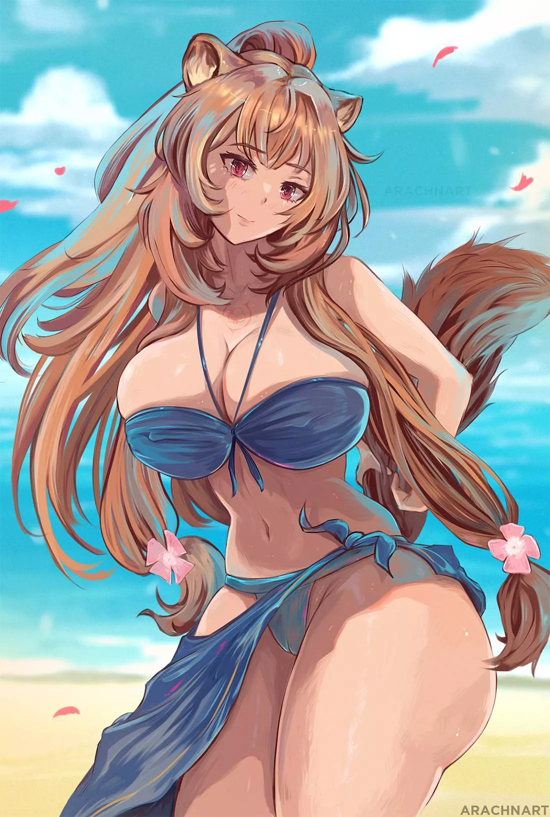 Raphtalia wants to go for a swim (By arachnart) [The Rising of the Shield Hero]