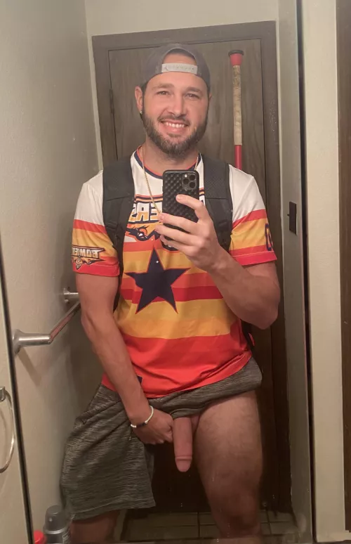 Ready to hit dingers at softball league tonight!