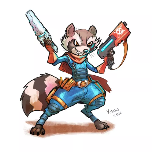 Rocket raccoon (art by me)