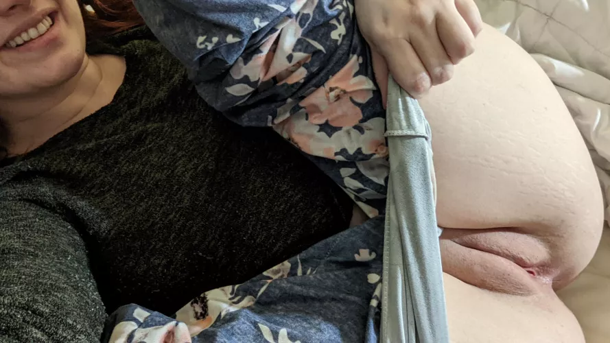 showing off both lips but highlighting the best ones