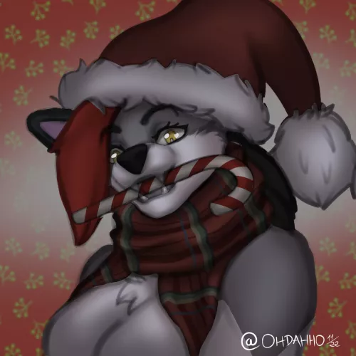 Some quick drawing featuring a friend's fursona from today's stream uwu (art by me)