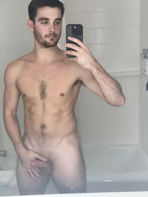 Sweaty and naked in my hotel room, anyone want to join?