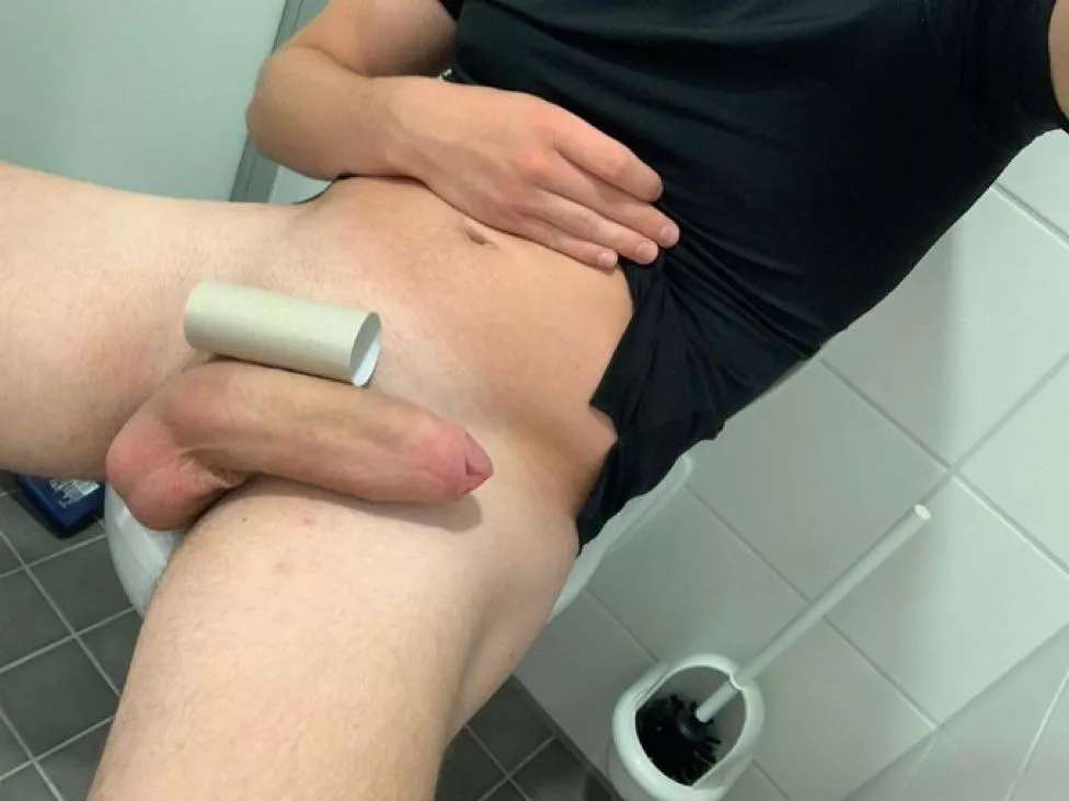 This is how my bathroom breaks go