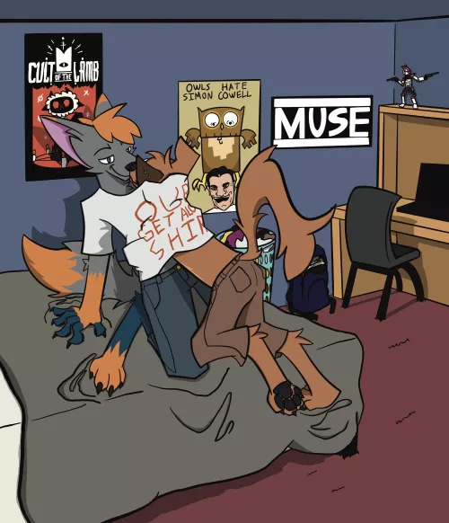 This one turned out far more sus than I intended... (art by me @ArtOfParanoia)