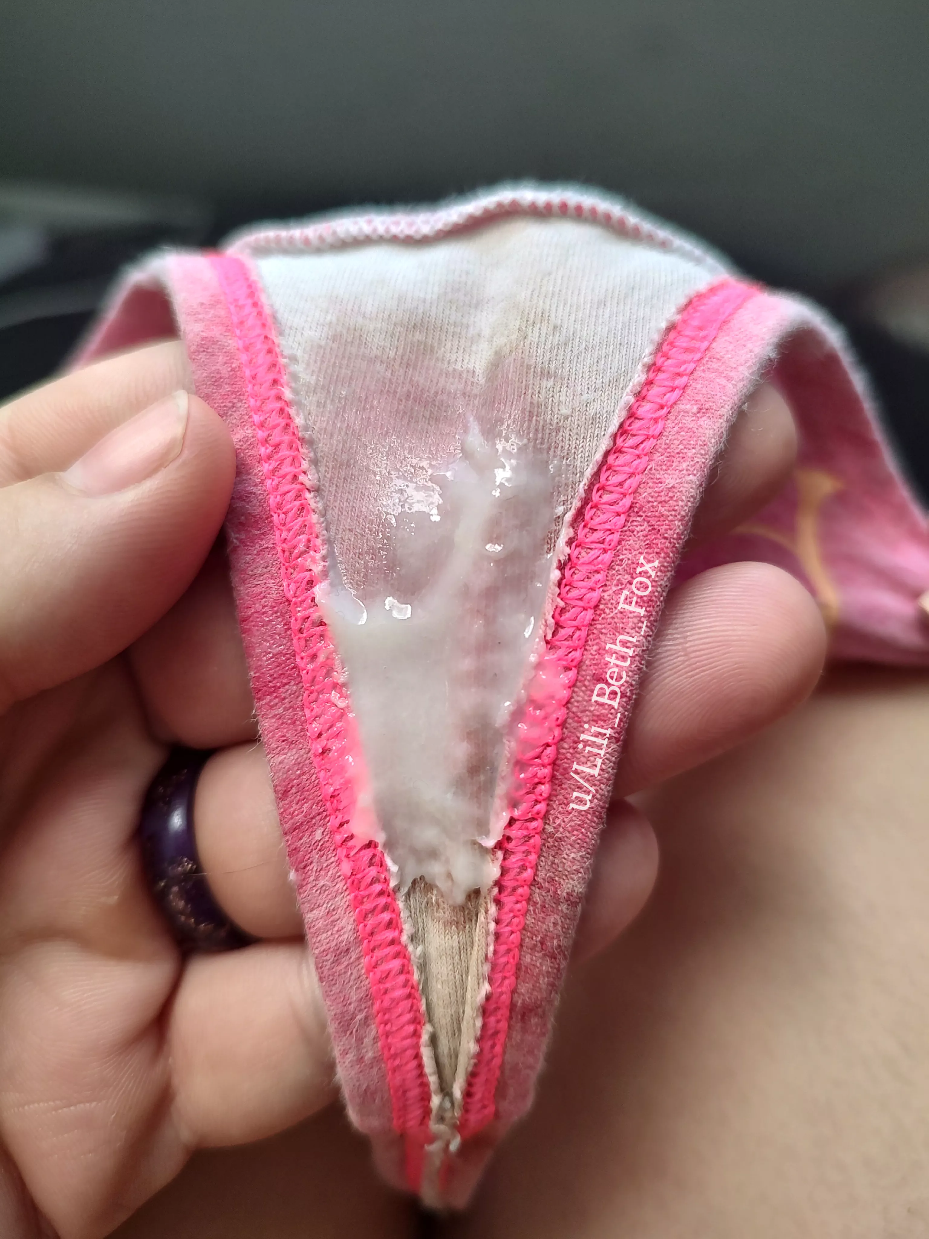 Wake up... put on panties... check them 30 minutes later to find this!