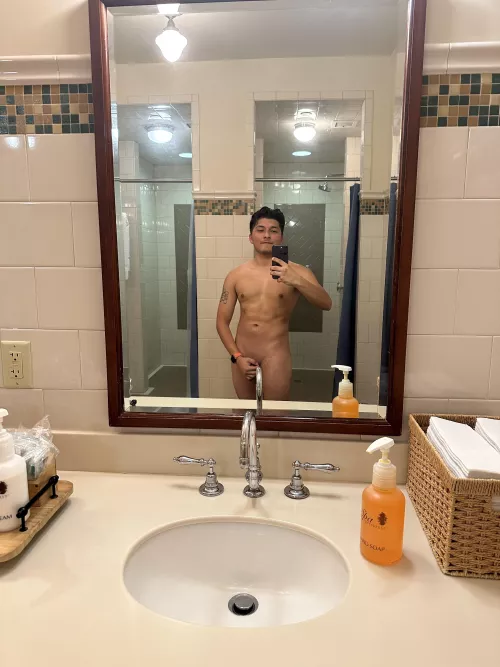 Why does the locker room showers always have the best lighting!