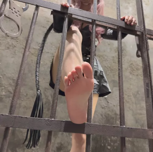 Your face looks better with my footprint 😈