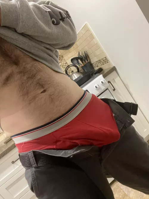 [35] might be easier to take the boxers off then to zip my pants up