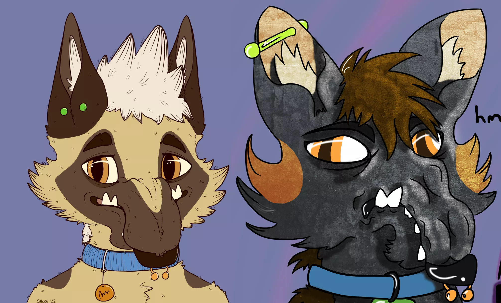 9yr comparison of my character/Sona. (by me)