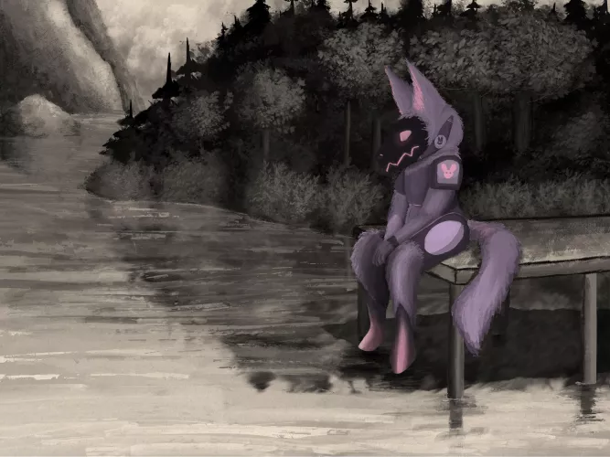 a lack of color (art by me)