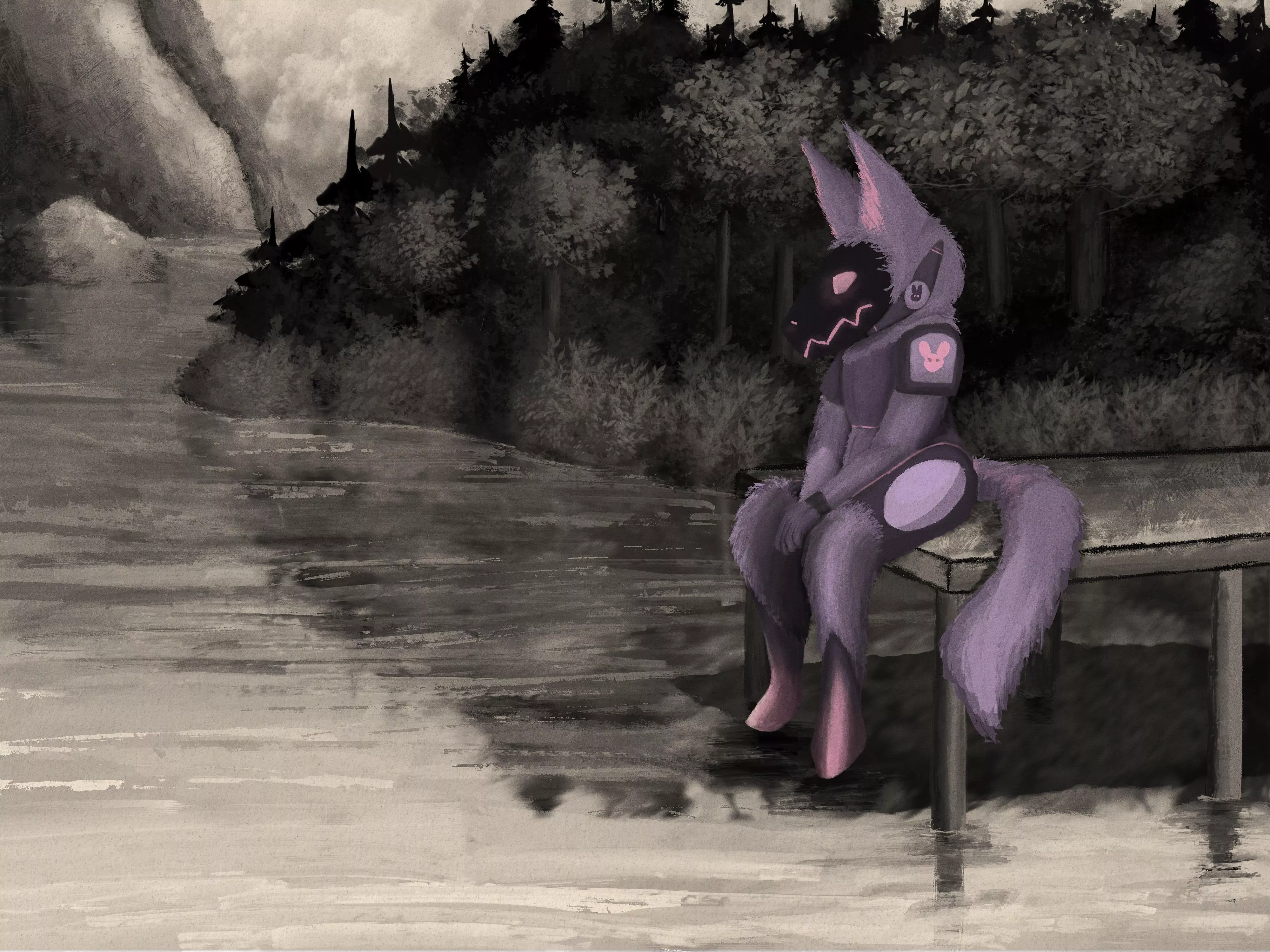 a lack of color (art by me)