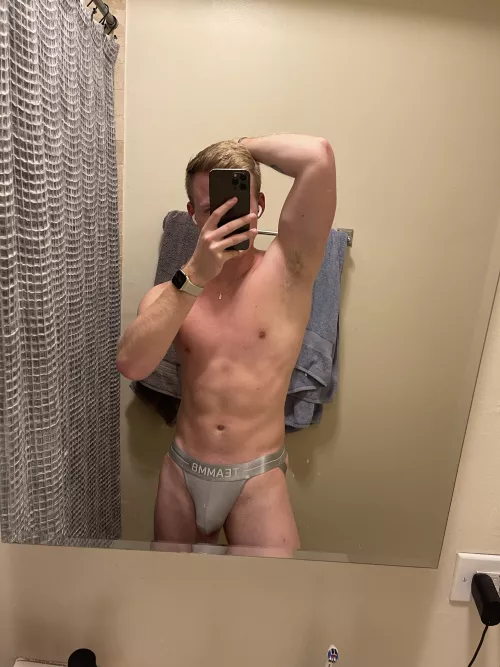 All sweaty from my run