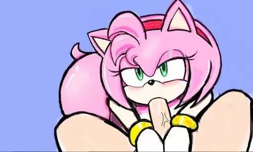 amy rose sucking off her fan's cock (duplichance)