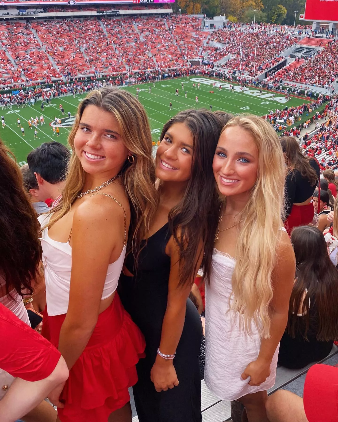 At the football game