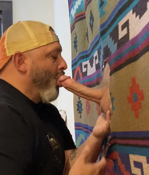 Beauty of getting my throat around some Bi/Straight tube steak, gives me purpose at that moment .