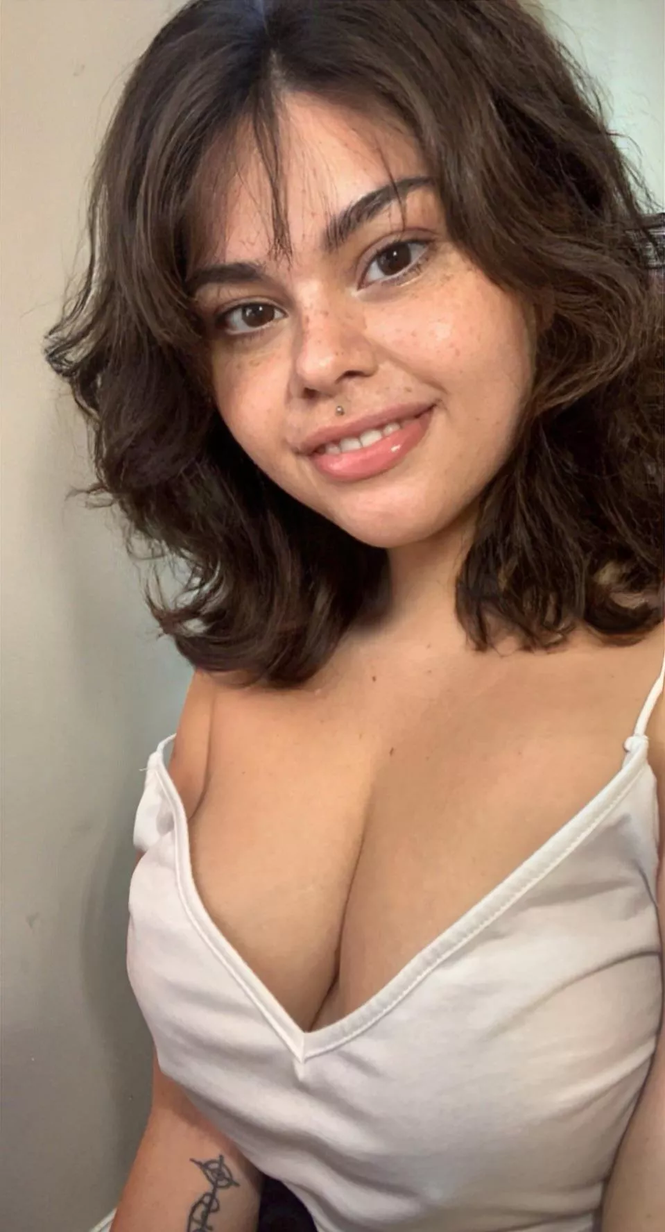 Braless in white, my favorite