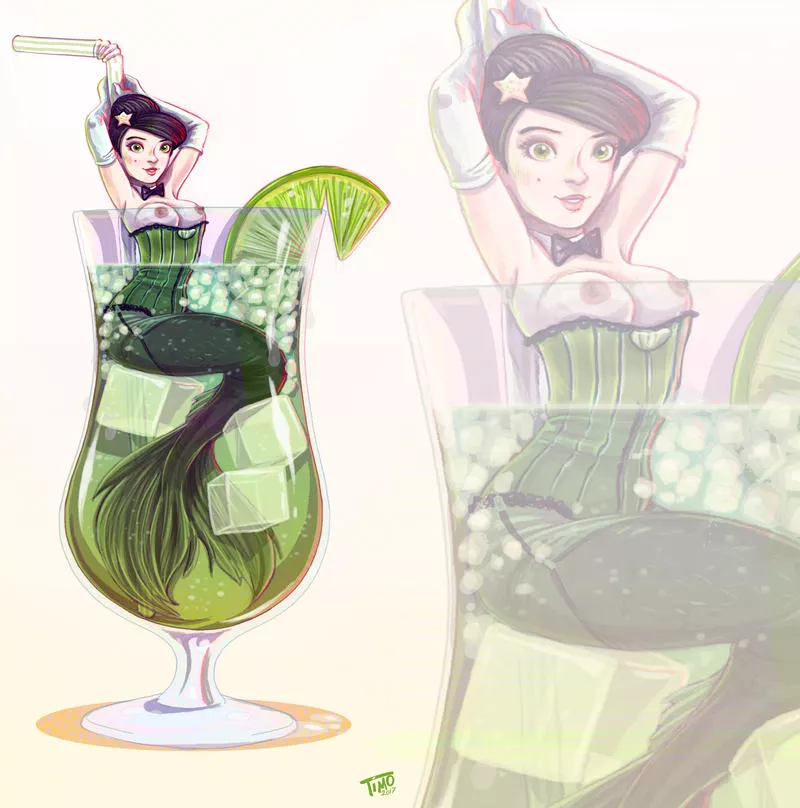 Burlesque Mermaid, by tmoegee