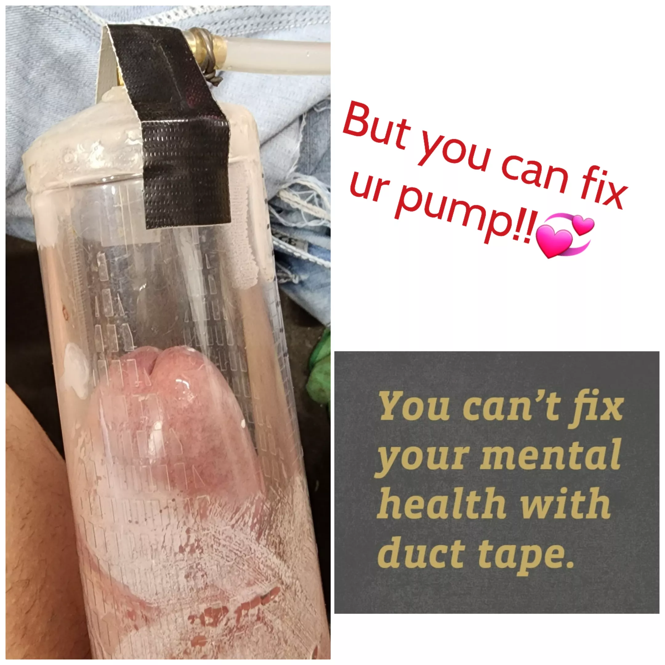 But you can fix it with Gorilla tape!!