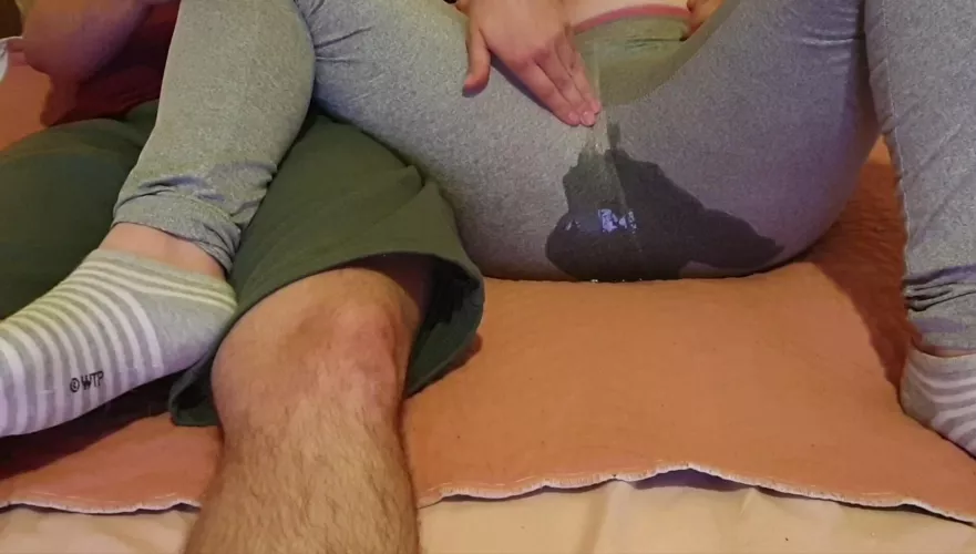 Casually pissing myself watching a movie with my bf 🤭 The best way to relax ❤