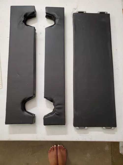 DIY stockades I'm working on with the hubby! Can't wait to hop in them! Vid to follow soon!