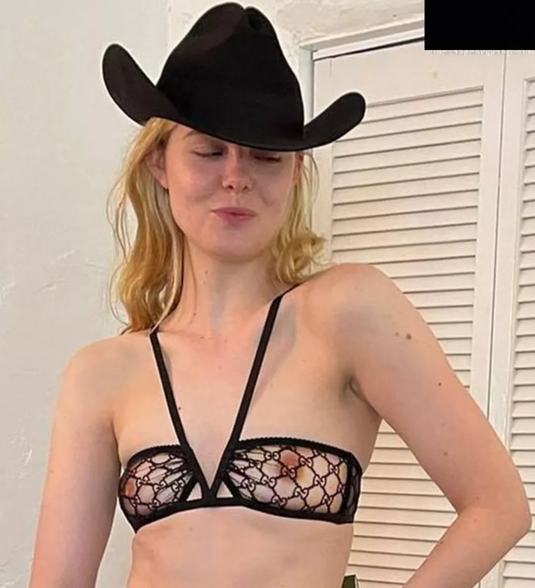 Elle Fanning Showing Off Her Nipples On IG