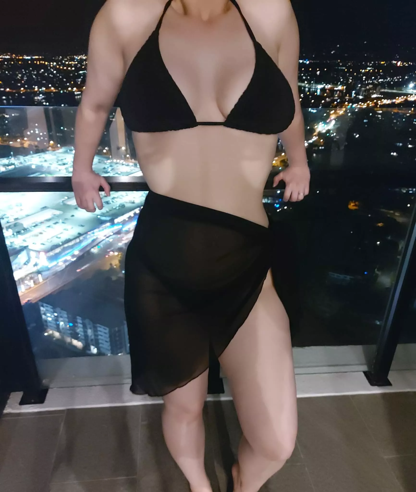 Going for a late night swim in the hotel pool