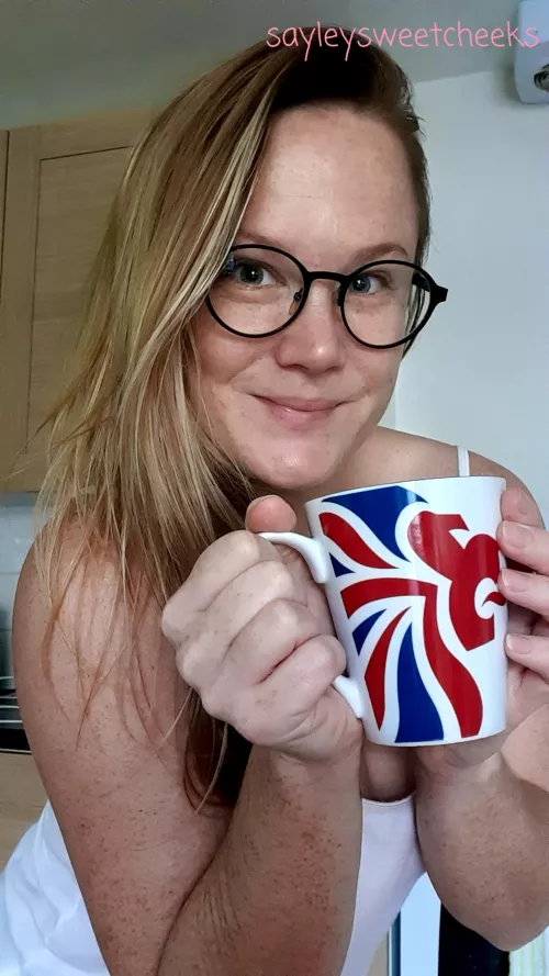 Good morning sexy people. Patriotic mug this morning