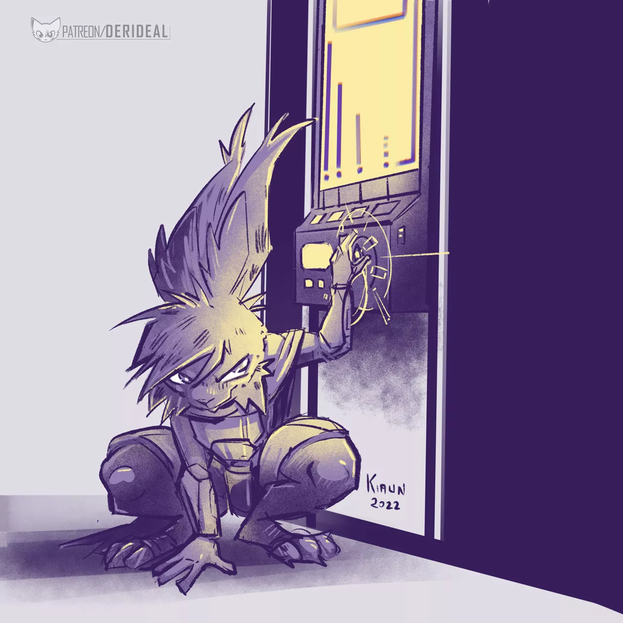 Hacker bun (art by me)