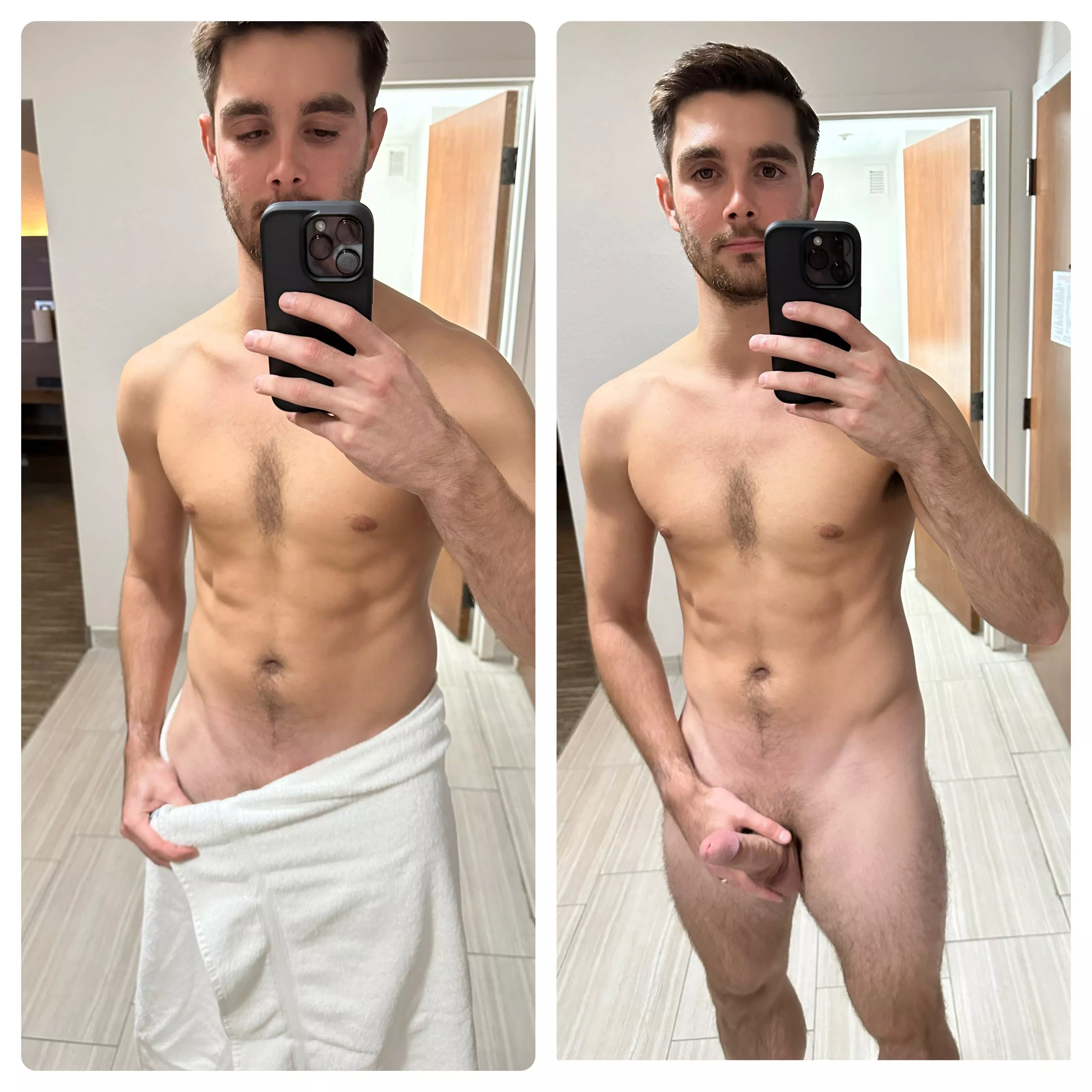 Hard to keep a towel on with this in the way…