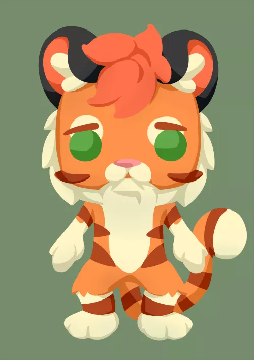 He stands in the corner and looks at you