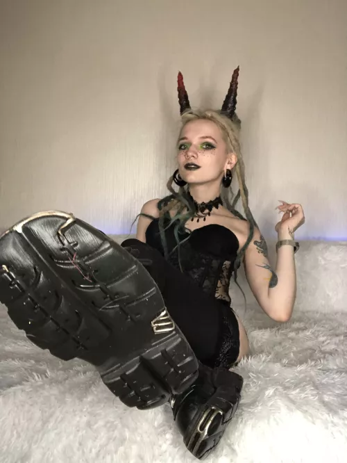 I need someone to clean my boots. Now! [domme]