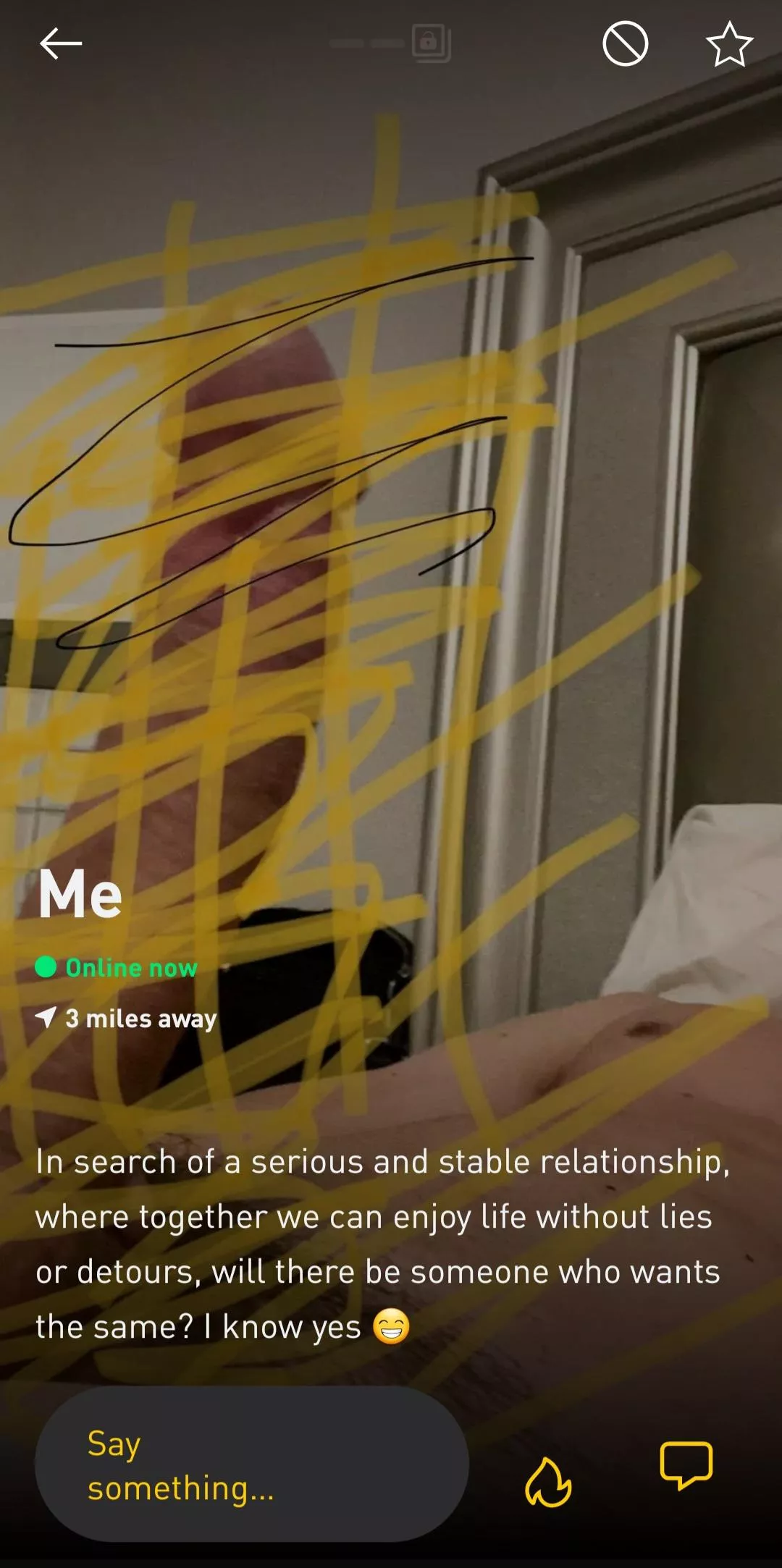 I want a serious relationship but also here's my peen