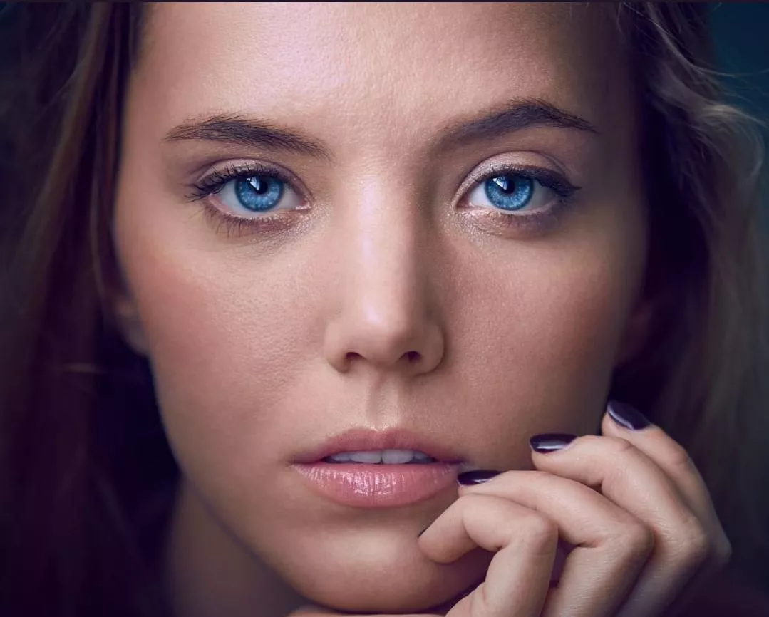 Katya's beautiful blue eyes