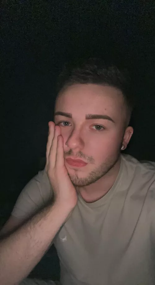 Looking particularly moody