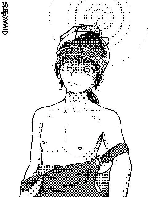 Lovely helmet for a lovely lad. (Sleepymaid)