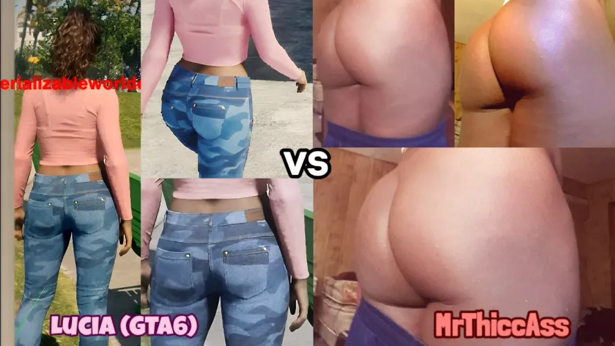 Lucia (GTA6) vs MrThiccAss! Who Wins? Aaaand GO! 🤔💭🍑